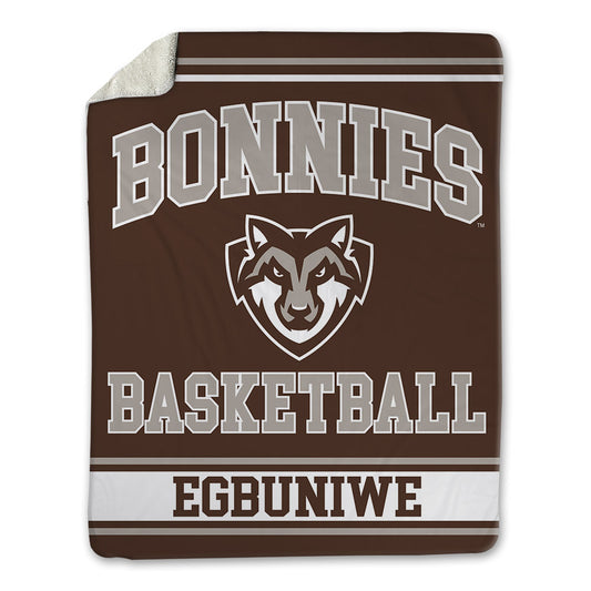 St. Bonaventure - NCAA Men's Basketball : Daniel Egbuniwe - Blanket-0