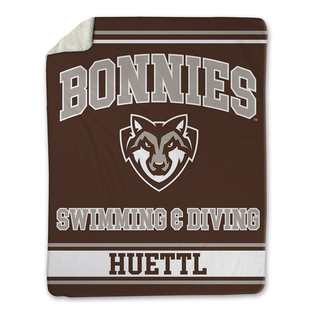 St. Bonaventure - NCAA Men's Swimming & Diving : Brady Huettl - Blanket-0