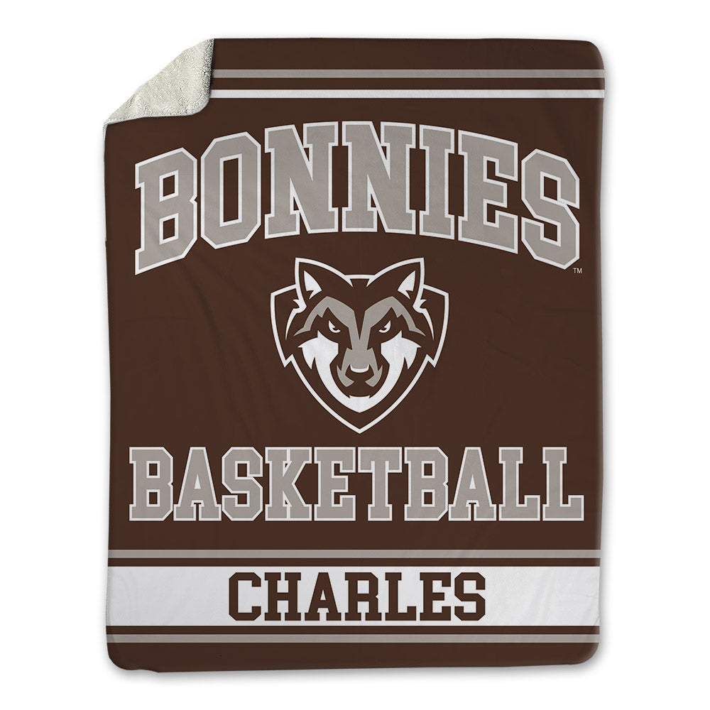 St. Bonaventure - NCAA Men's Basketball : Cayden Charles - Blanket-0