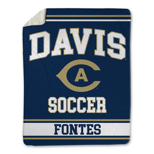 UC Davis - NCAA Women's Soccer : Genavieve Fontes - Blanket-0