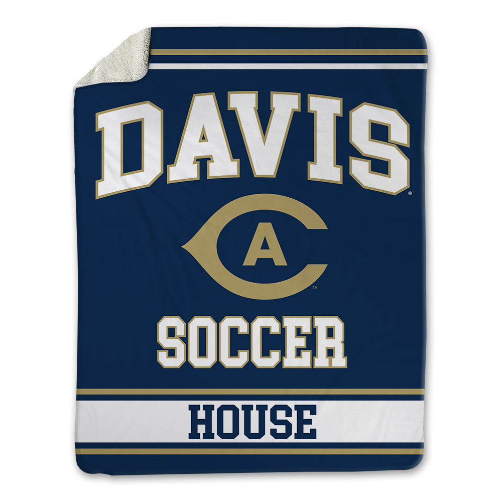 UC Davis - NCAA Men's Soccer : Gavin House - Blanket-0