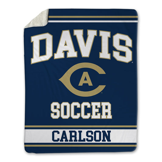 UC Davis - NCAA Men's Soccer : Hayden Carlson - Blanket-0