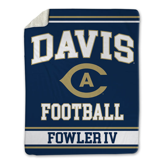 UC Davis - NCAA Football : William Fowler IV - Blanket-0