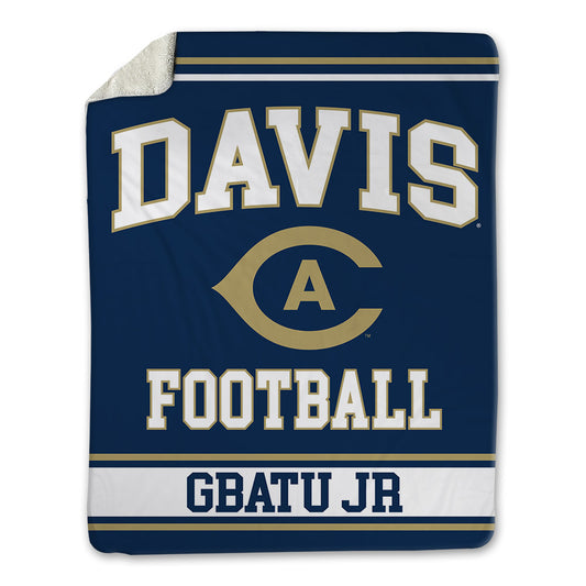 UC Davis - NCAA Football : Samuel Gbatu Jr - Blanket-0