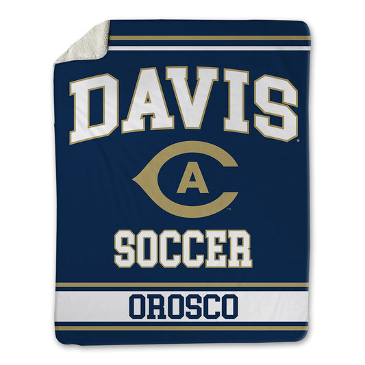 UC Davis - NCAA Men's Soccer : Diego Orosco - Blanket-0