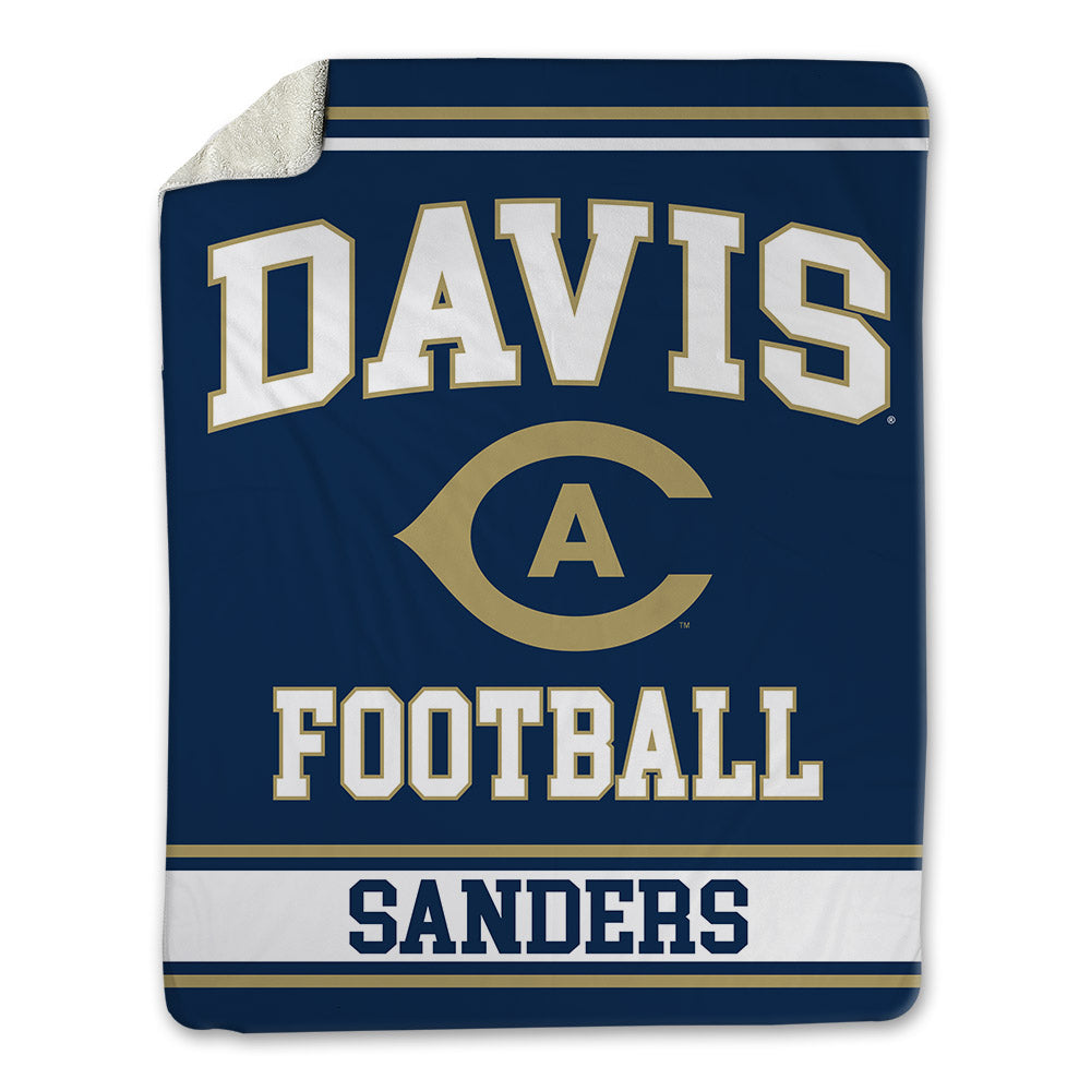 UC Davis - NCAA Football : Isaiah Sanders - Blanket-0