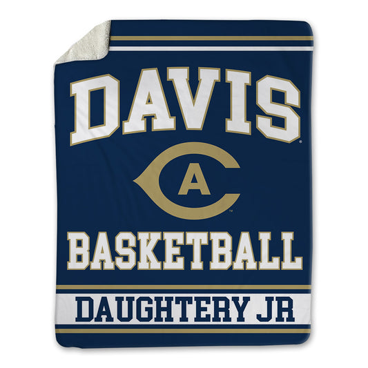 UC Davis - NCAA Men's Basketball : Carl Daughtery Jr - Blanket-0