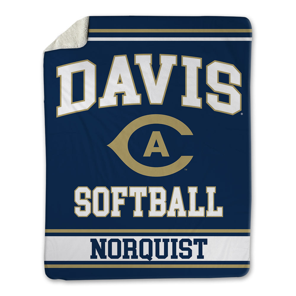 UC Davis - NCAA Softball : Annika Norquist - Blanket-0