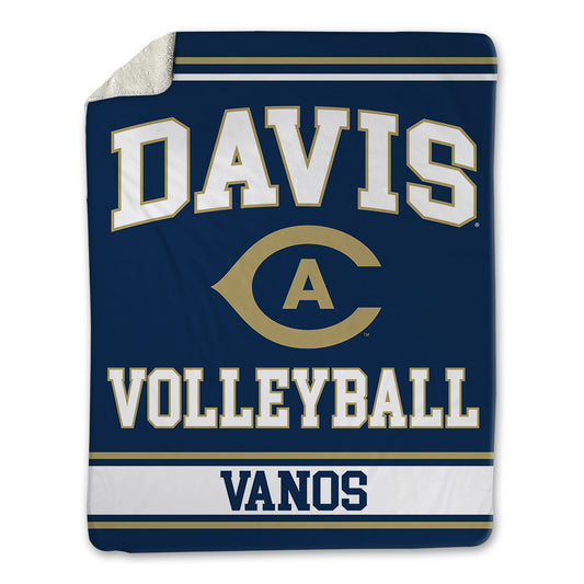 UC Davis - NCAA Women's Volleyball : Victoria Vanos - Blanket-0
