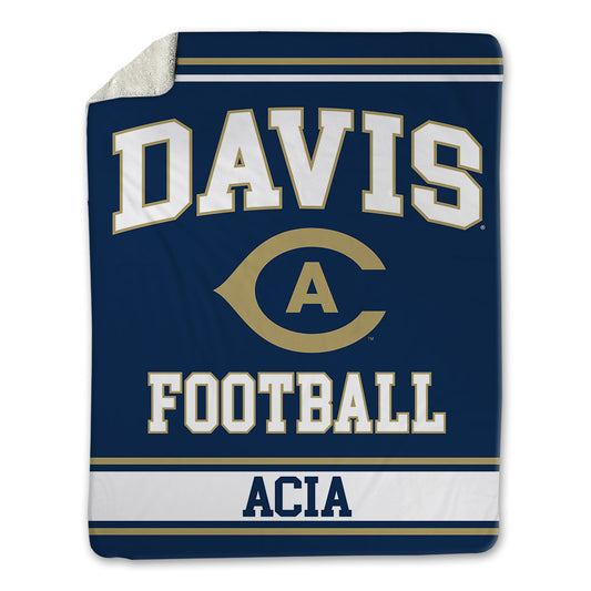UC Davis - NCAA Football : Kai Acia - Blanket-0