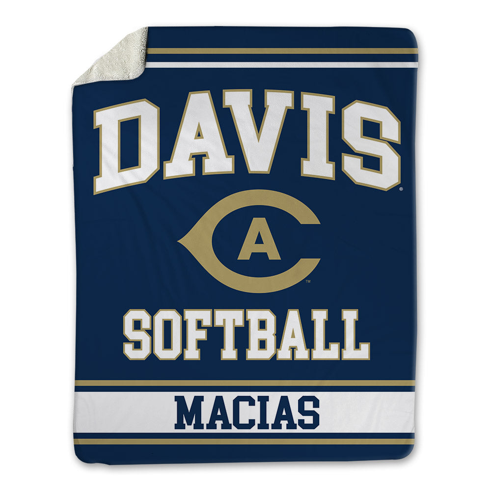 UC Davis - NCAA Softball : Kayla Macias - Blanket-0