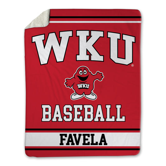 Western Kentucky - NCAA Baseball : Jude Favela - Blanket-0