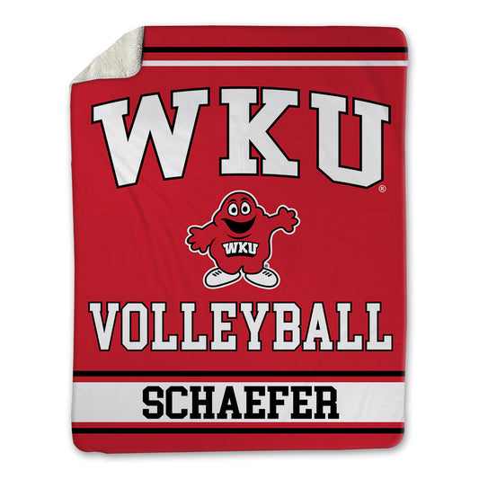 Western Kentucky - NCAA Women's Volleyball : Abby Schaefer - Blanket-0