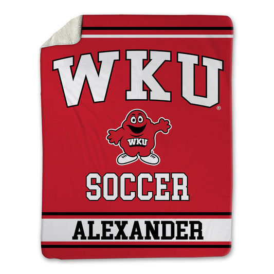 Western Kentucky - NCAA Women's Soccer : Lauren Alexander - Blanket-0