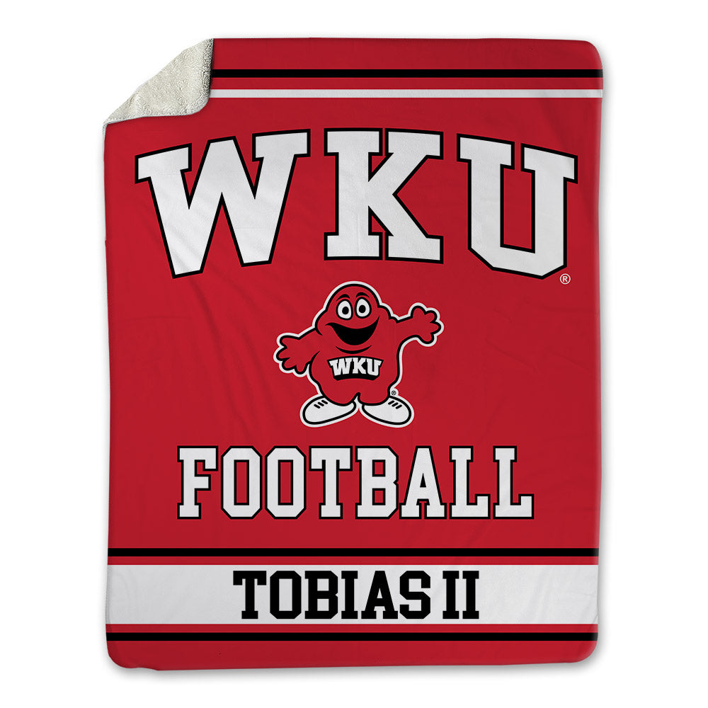 Western Kentucky - NCAA Football : Brandon Tobias II - Blanket-0