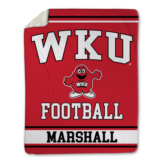 Western Kentucky - NCAA Football : Virgil Marshall - Blanket-0