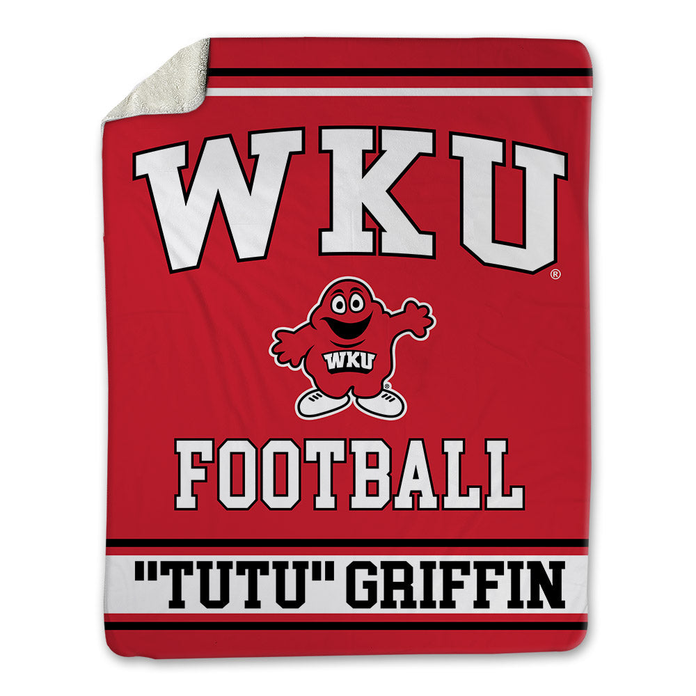Western Kentucky - NCAA Football : Xavion "Tutu" Griffin - Blanket-0