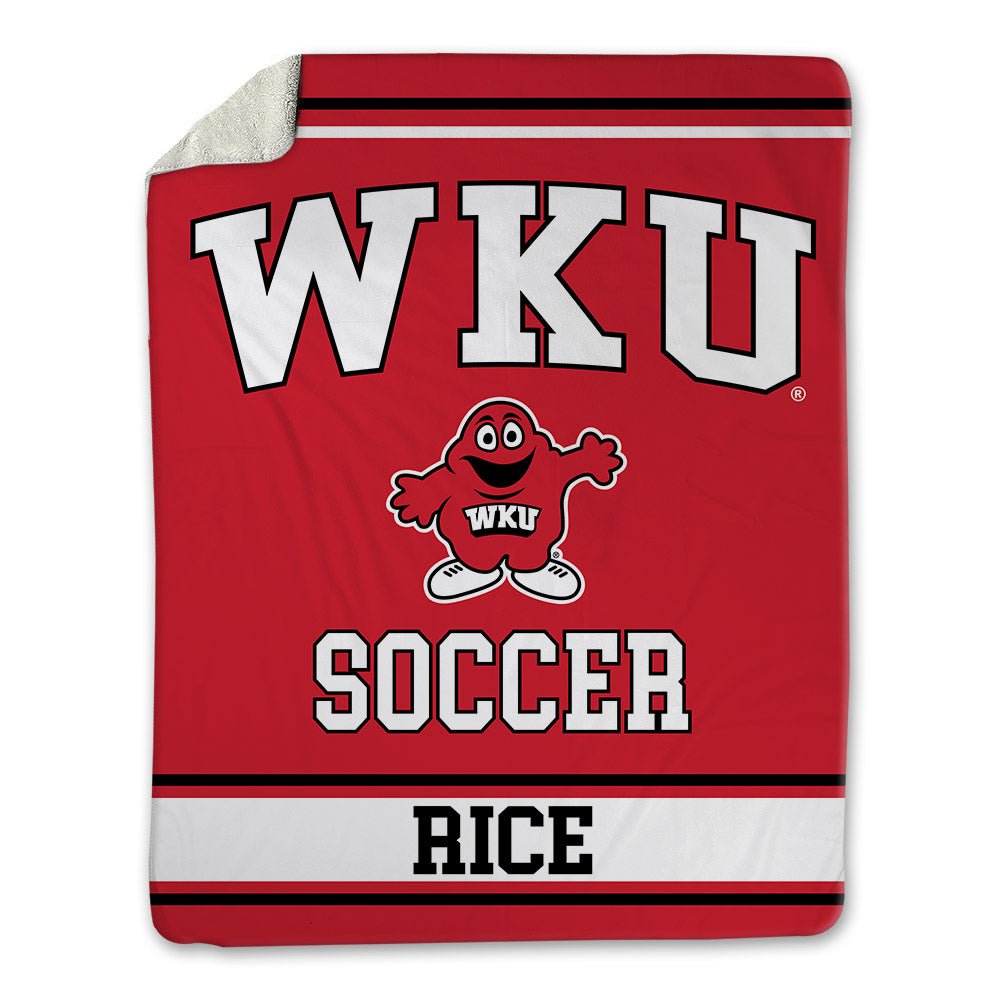 Western Kentucky - NCAA Women's Soccer : Ansley Rice - Blanket-0