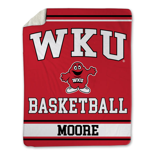 Western Kentucky - NCAA Men's Basketball : Teagan Moore - Blanket-0