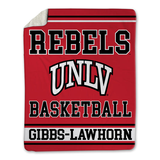 UNLV - NCAA Men's Basketball : Dra Gibbs-Lawhorn - Blanket-0