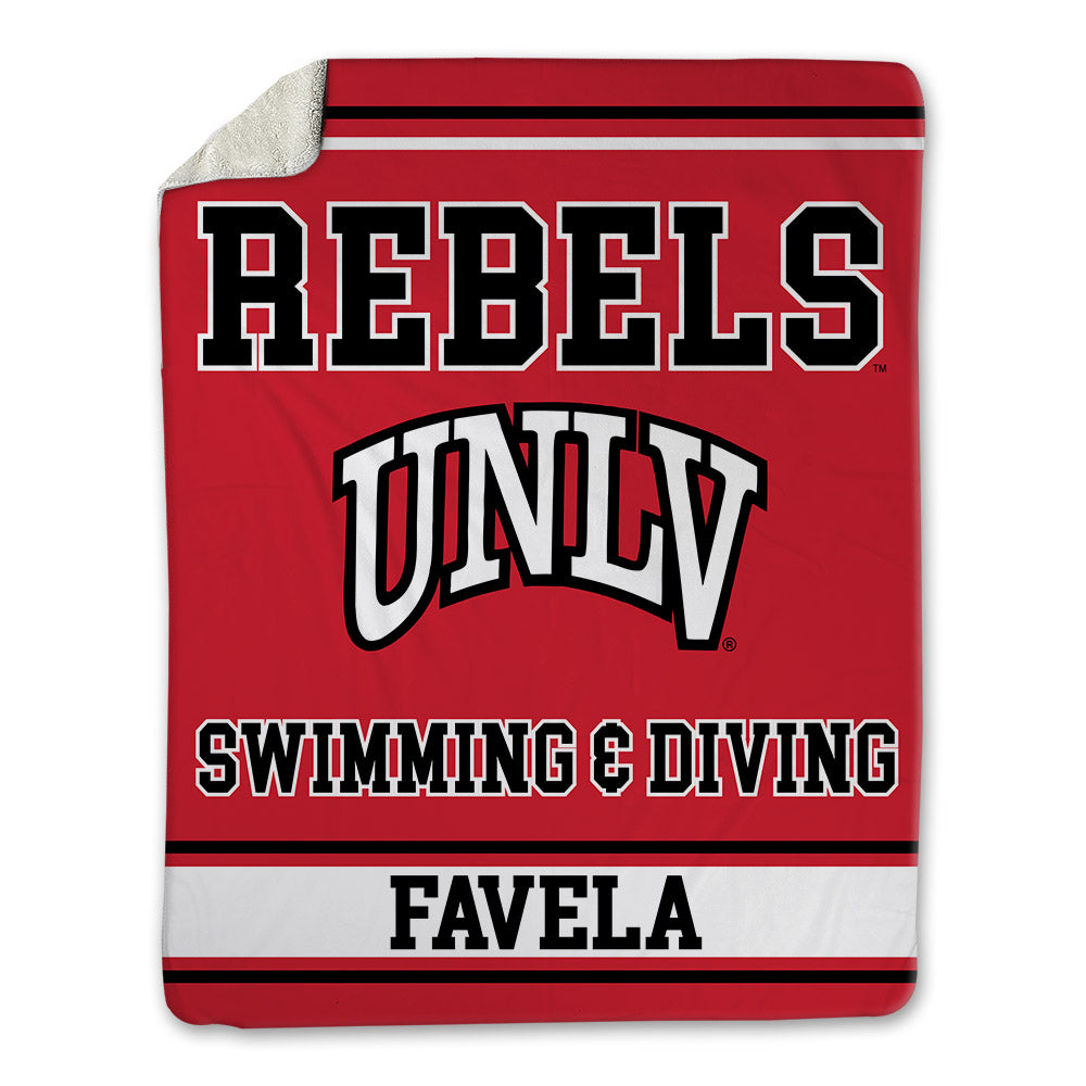 UNLV - NCAA Men's Swimming & Diving : Aidan Favela - Blanket-0