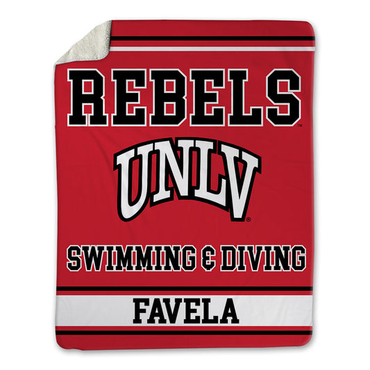 UNLV - NCAA Men's Swimming & Diving : Aidan Favela - Blanket-0