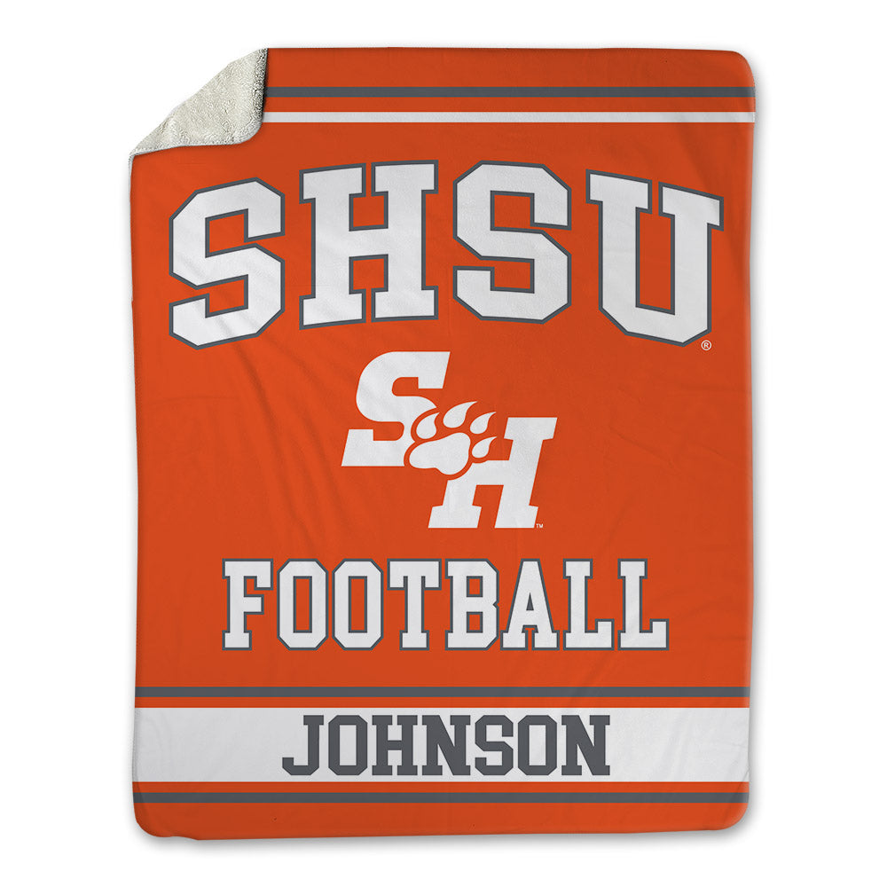 SHSU - NCAA Football : Jayveon Johnson - Blanket-0