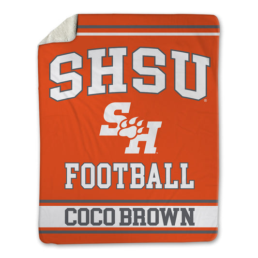 SHSU - NCAA Football : Landan "Coco" Brown - Blanket-0