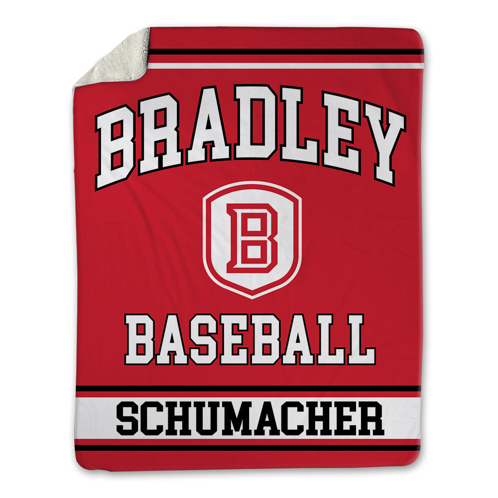 Bradley - NCAA Baseball : Jaxon Schumacher - Blanket-0