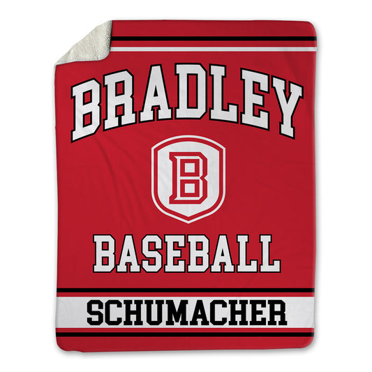 Bradley - NCAA Baseball : Jaxon Schumacher - Blanket-0