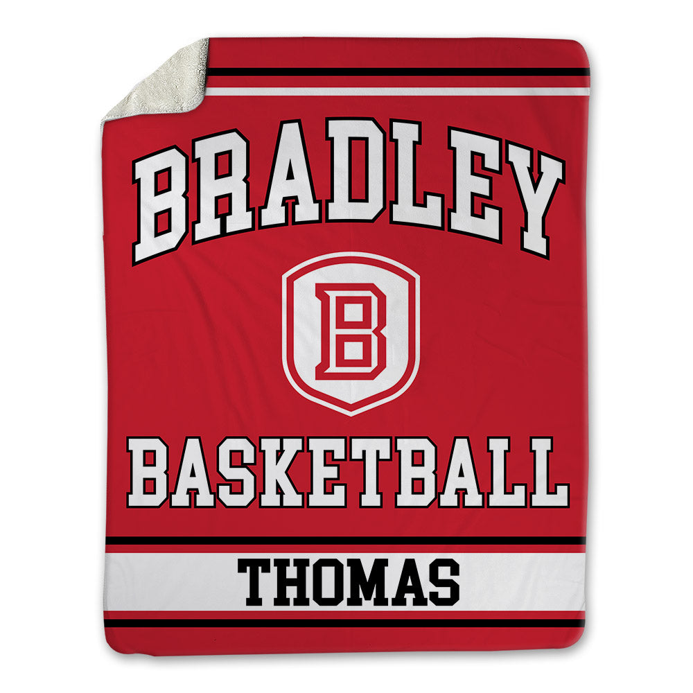 Bradley - NCAA Men's Basketball : Corey Thomas - Blanket-0