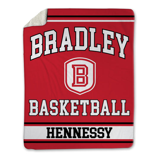 Bradley - NCAA Men's Basketball : Sam Hennessy - Blanket-0