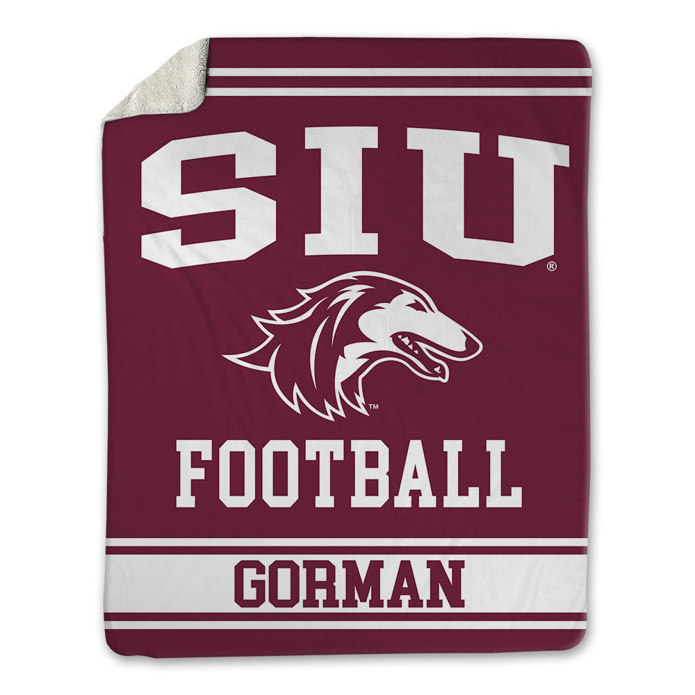 SIU Carbondale - NCAA Football : Elijah Gorman - Blanket-0