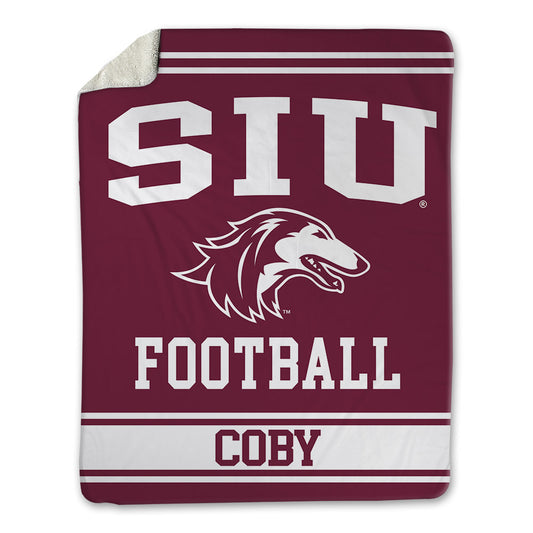 SIU Carbondale - NCAA Football : Ryan Coby - Blanket-0