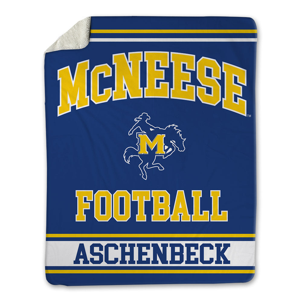 McNeese State - NCAA Football : Eric Aschenbeck - Blanket-0