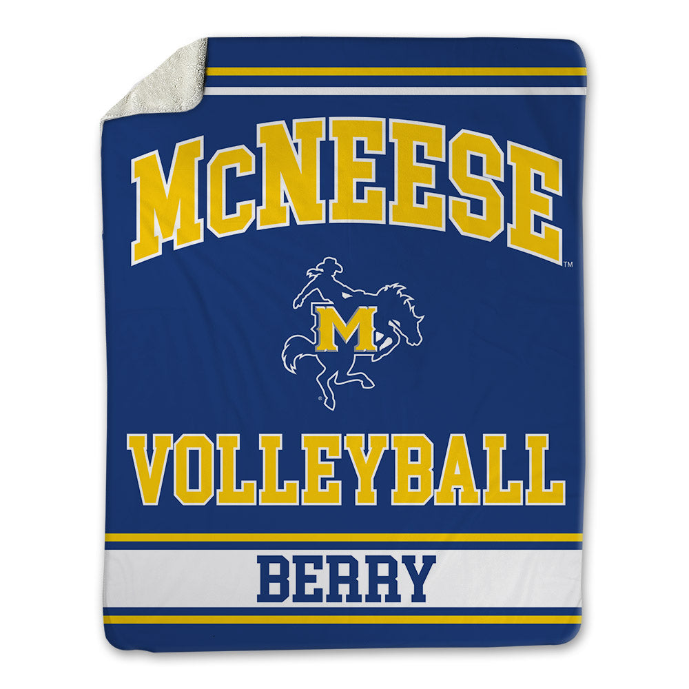 McNeese State - NCAA Women's Volleyball : Neal Grace Berry - Blanket-0