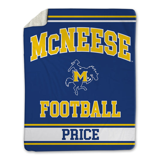 McNeese State - NCAA Football : Maurquel Price - Blanket-0