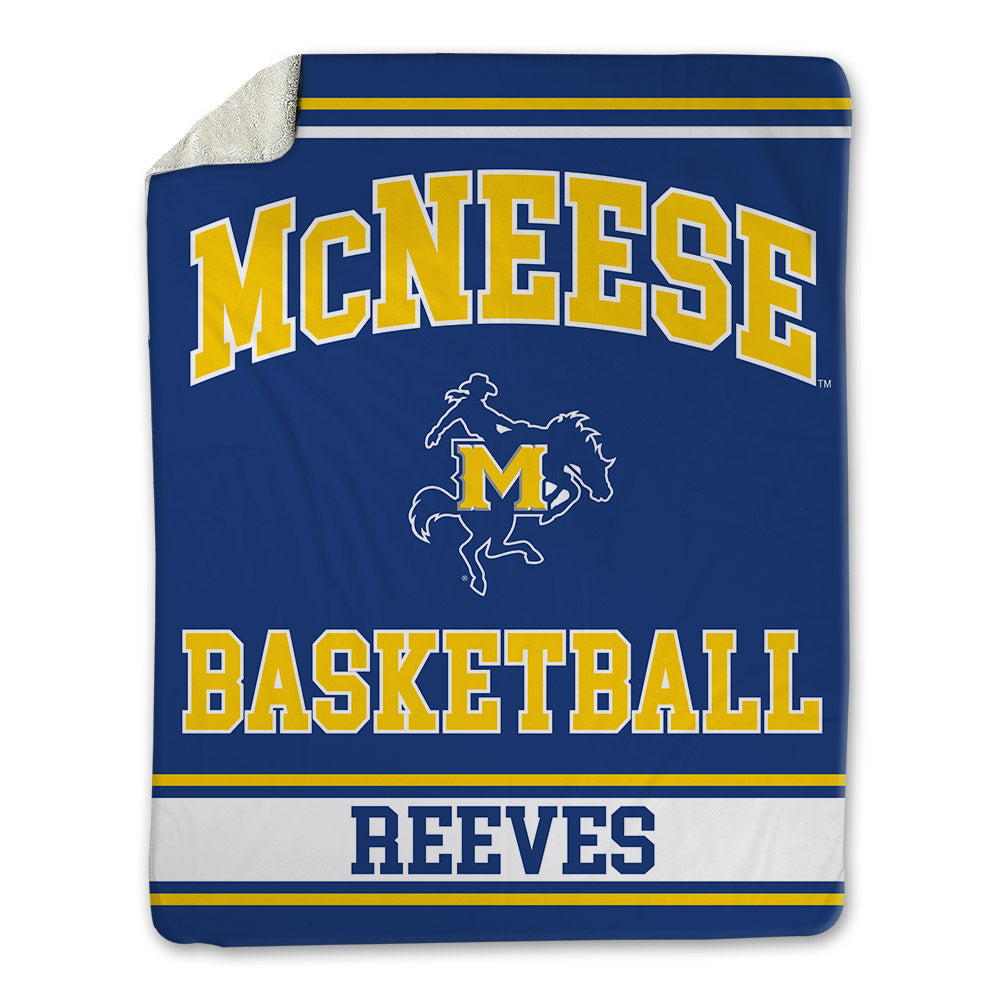 McNeese State - NCAA Women's Basketball : Azjah Reeves - Blanket-0