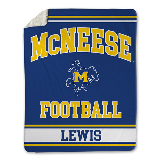McNeese State - NCAA Football : Sandy Lewis - Blanket-0