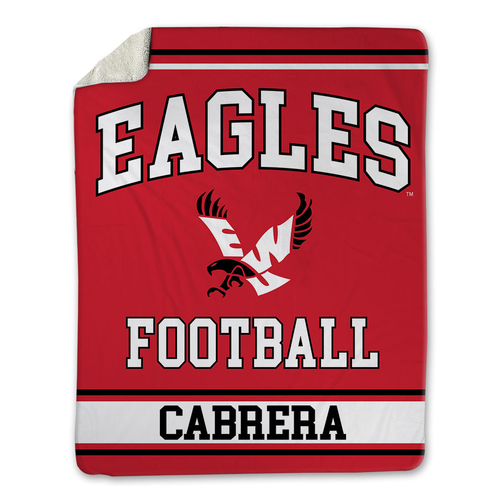 Eastern Washington - NCAA Football : David Cabrera - Blanket-0