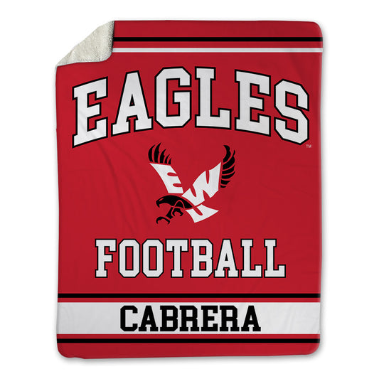 Eastern Washington - NCAA Football : David Cabrera - Blanket-0