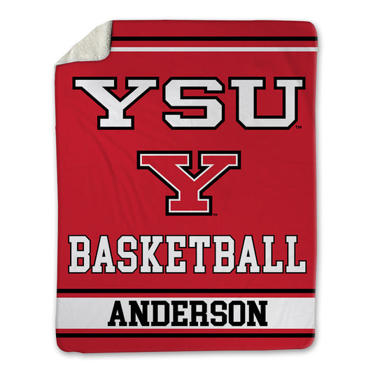 Youngstown State - NCAA Men's Basketball : Derrick Anderson - Blanket-0
