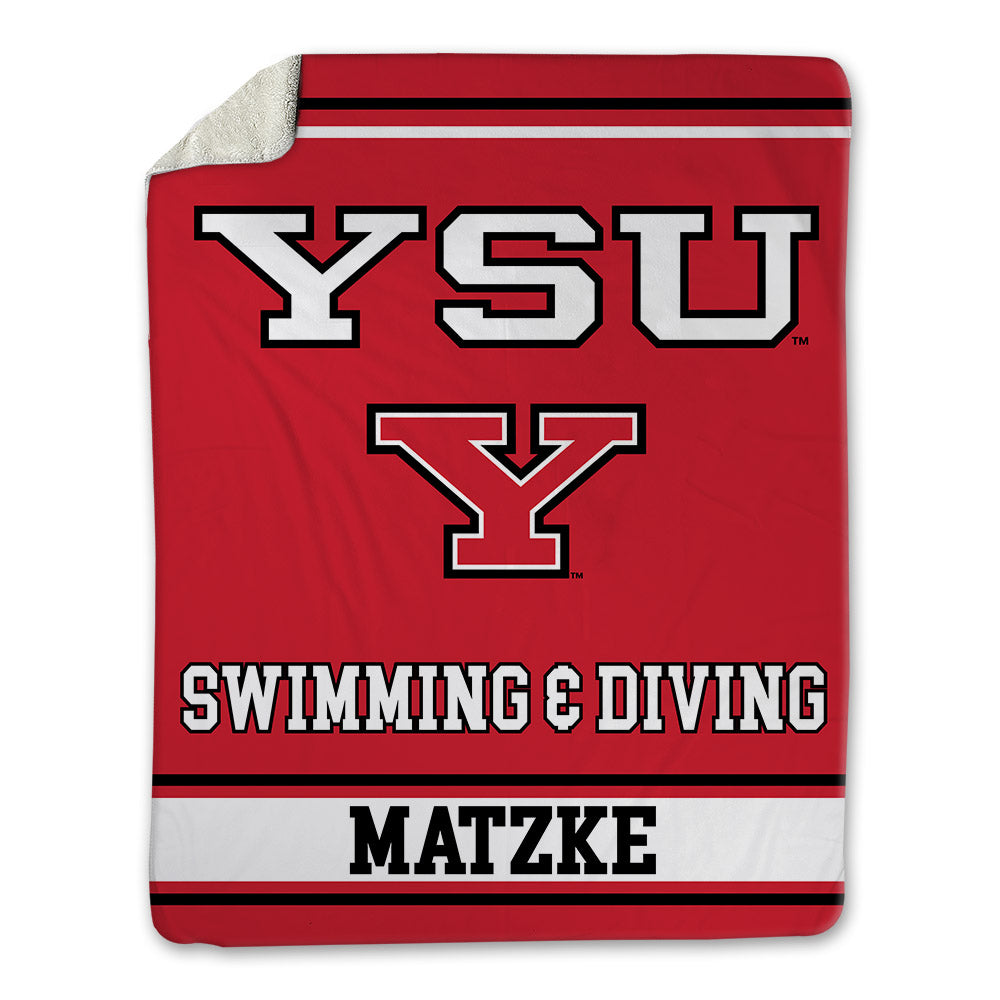 Youngstown State - NCAA Women's Swimming & Diving : Amelia Matzke - Blanket-0