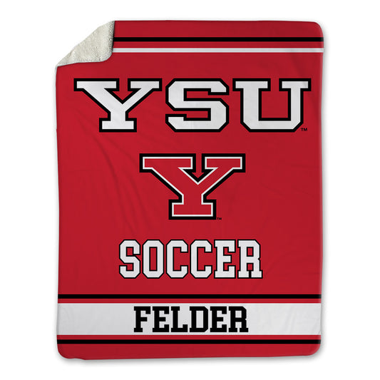 Youngstown State - NCAA Women's Soccer : Sara Felder - Blanket-0