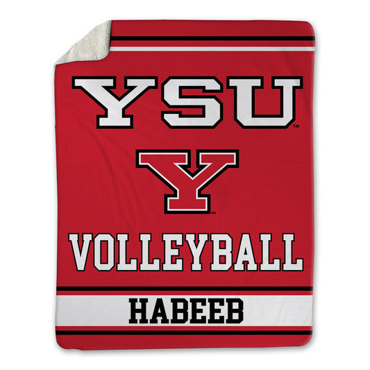 Youngstown State - NCAA Women's Volleyball : Brie Habeeb - Blanket-0