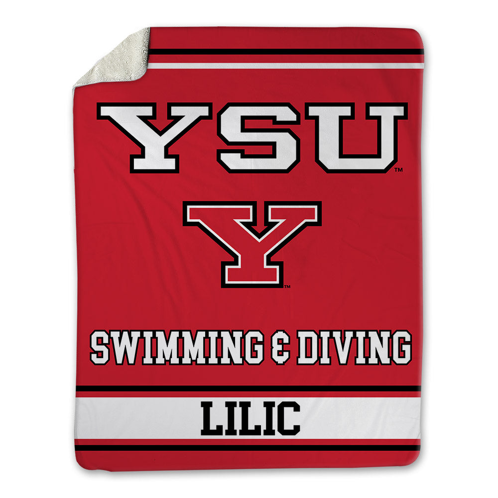 Youngstown State - NCAA Women's Swimming & Diving : Lara Lilic - Blanket-0