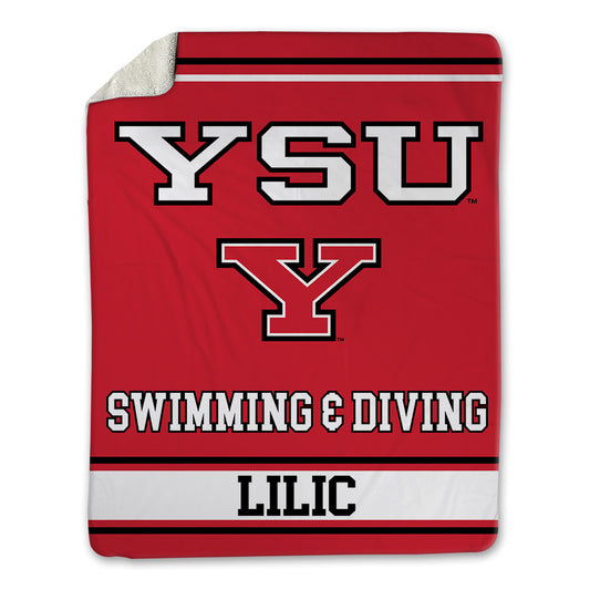 Youngstown State - NCAA Women's Swimming & Diving : Lara Lilic - Blanket-0