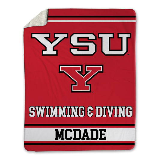 Youngstown State - NCAA Men's Swimming & Diving : Kyle McDade - Blanket-0