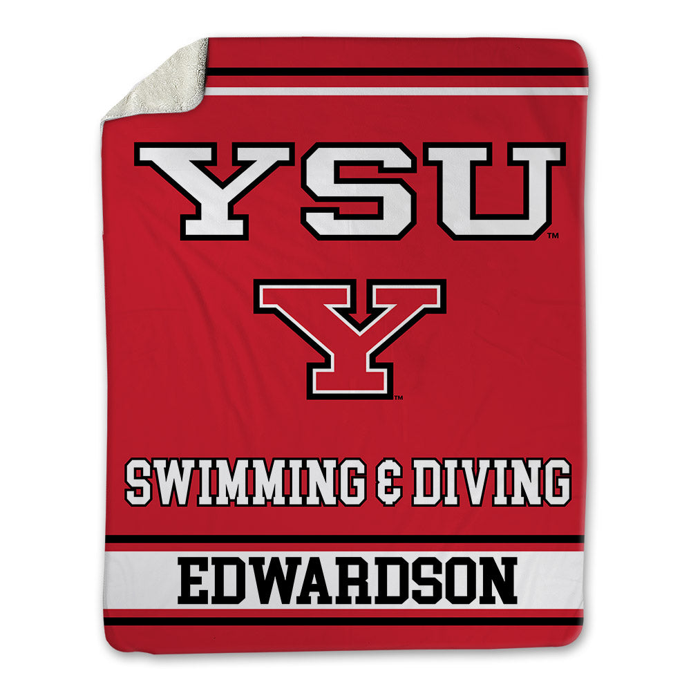 Youngstown State - NCAA Men's Swimming & Diving : Ben Edwardson - Blanket-0
