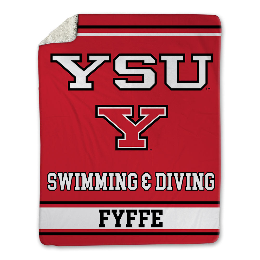 Youngstown State - NCAA Men's Swimming & Diving : Chase Fyffe - Blanket-0